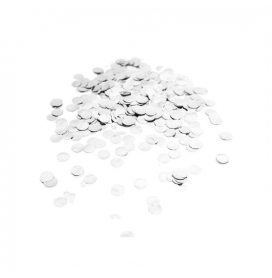 Stardust Confetti Silver Metallic